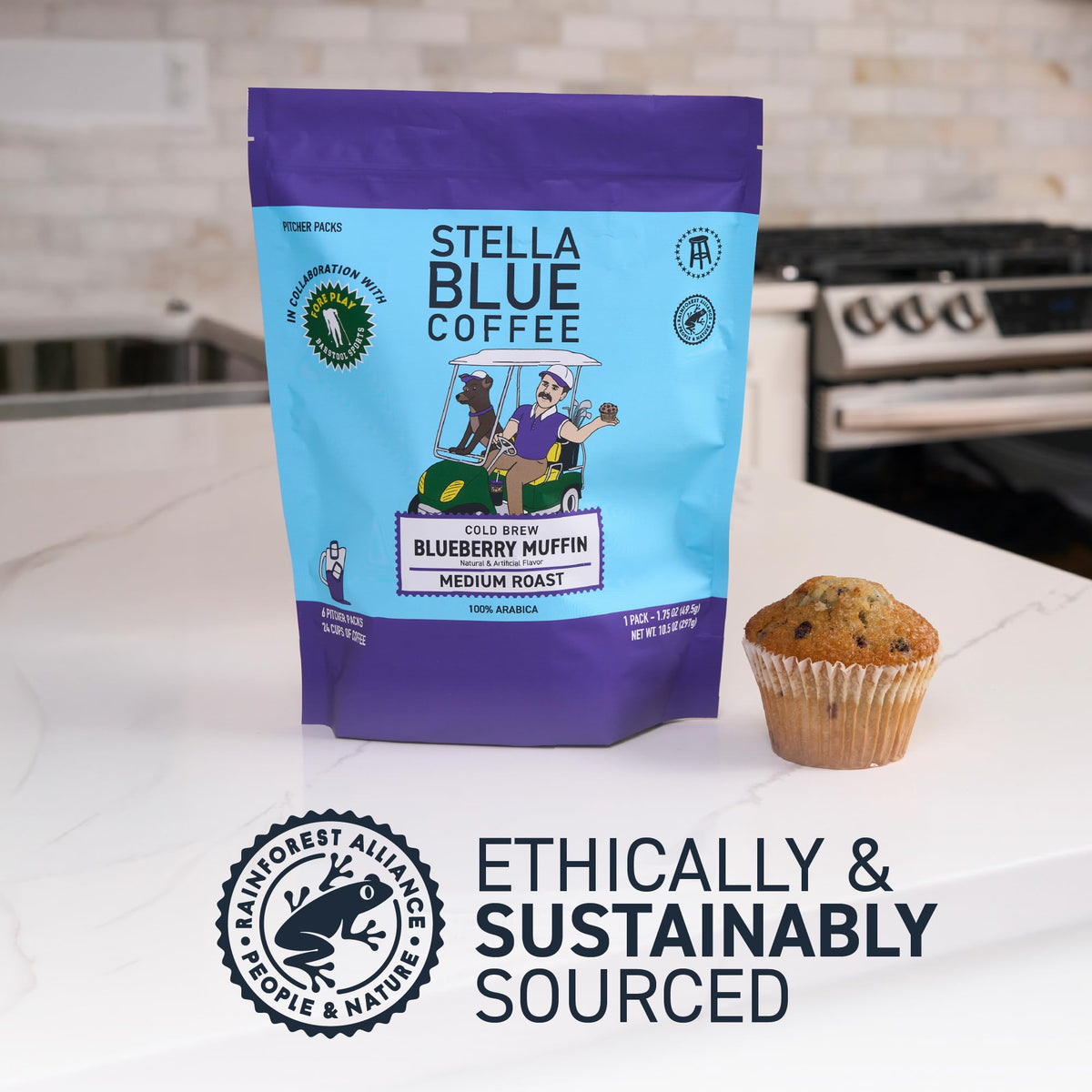 Stella Blue six-pack of ready-to-brew coffee bags