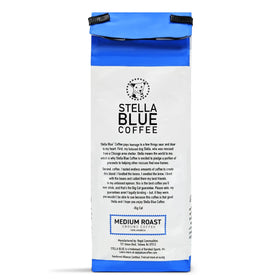 Stella Blue 12 oz bag packaging ready for home brewing.