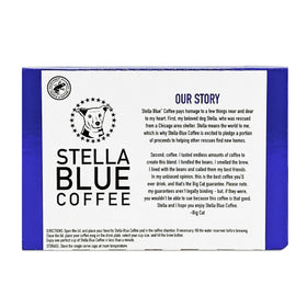 Stella Blue Rescue program logo signals pet welfare support