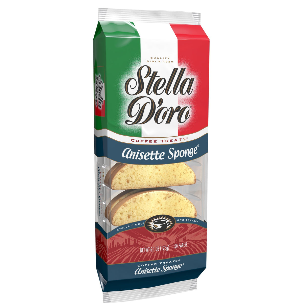 Stella D'Oro anisette sponge cookies six-pack ready for sharing.