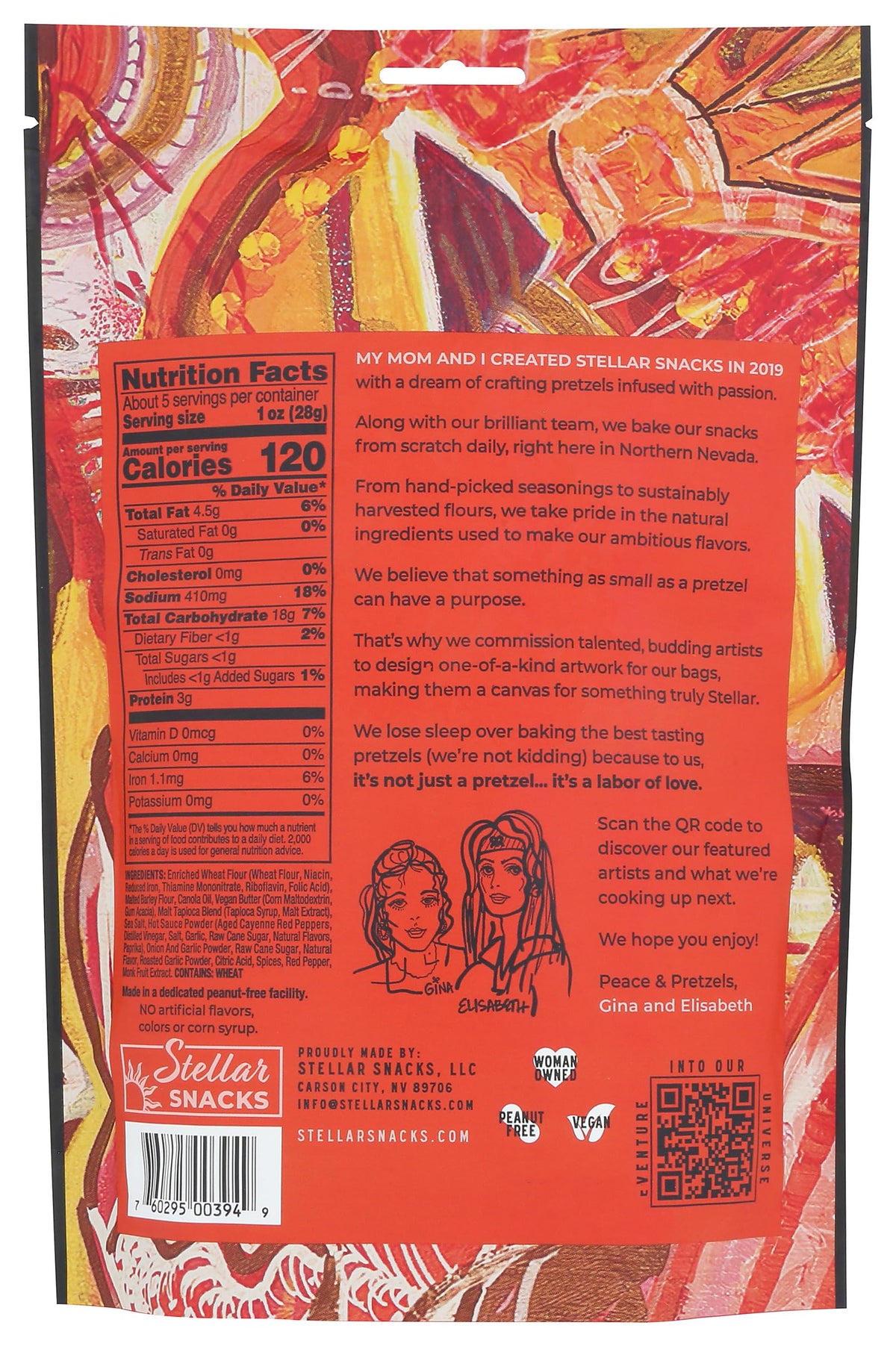 Stellar Braids Sweet Sparky crunch closeup highlights crisp pretzel texture.
