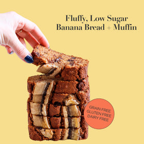 Stellar Eats Banana Bread Mix ingredients displayed for wholesome almond flour and coconut sugar.