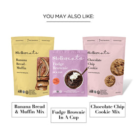Stellar Eats gluten-free kitchen scene underscoring allergen-friendly dessert option.