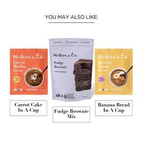 Stellar Eats warm fudgy brownie in a cup evokes cozy, satisfying comfort.