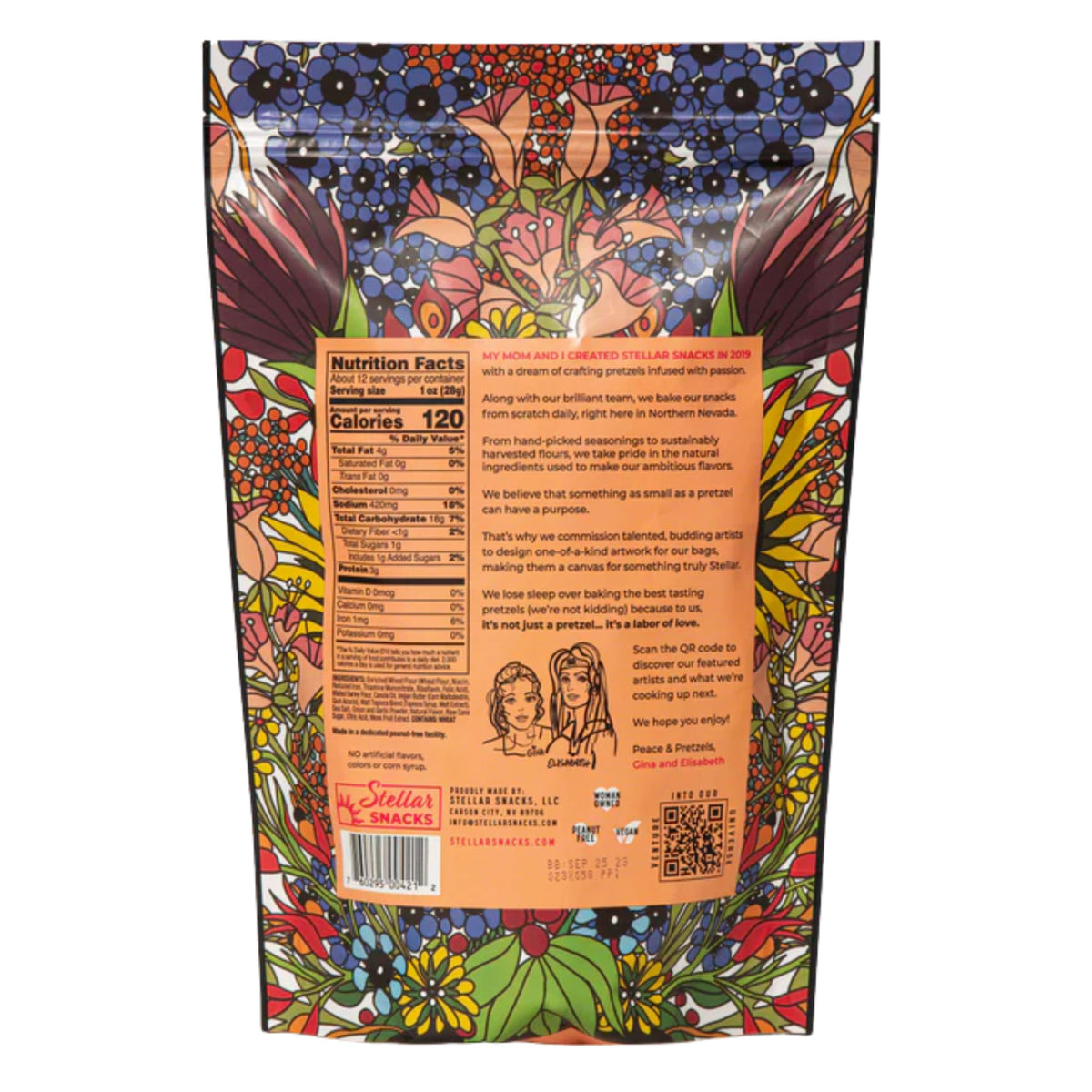 Stellar Snacks Maui Monk pretzel braids packaging in resealable bags