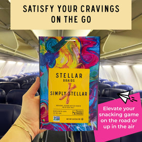 Stellar Snacks pretzel braids on snack board invite sharing at gatherings.