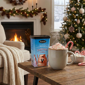 Festive table with Stephen's cocoa canisters ready for gifts or entertaining.