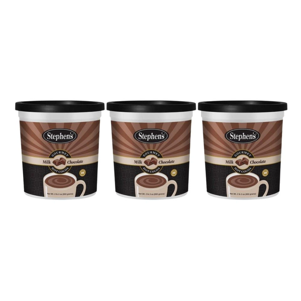 Stephen's Gourmet Hot Cocoa Milk Chocolate – Pack of 3 for cozy evenings.
