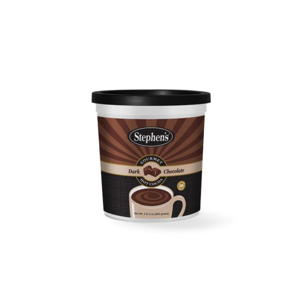 Stephen's Gourmet Hot Cocoa package highlights rich milk chocolate flavor for cozy evenings.