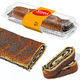 Stern's Bakery poppy seed cake loaf with dense crumb, ideal for dessert