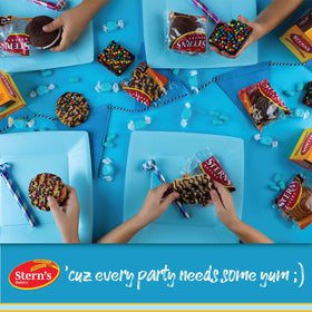 Sterns Bakery cookie packaging close-up highlighting freshness and quality.