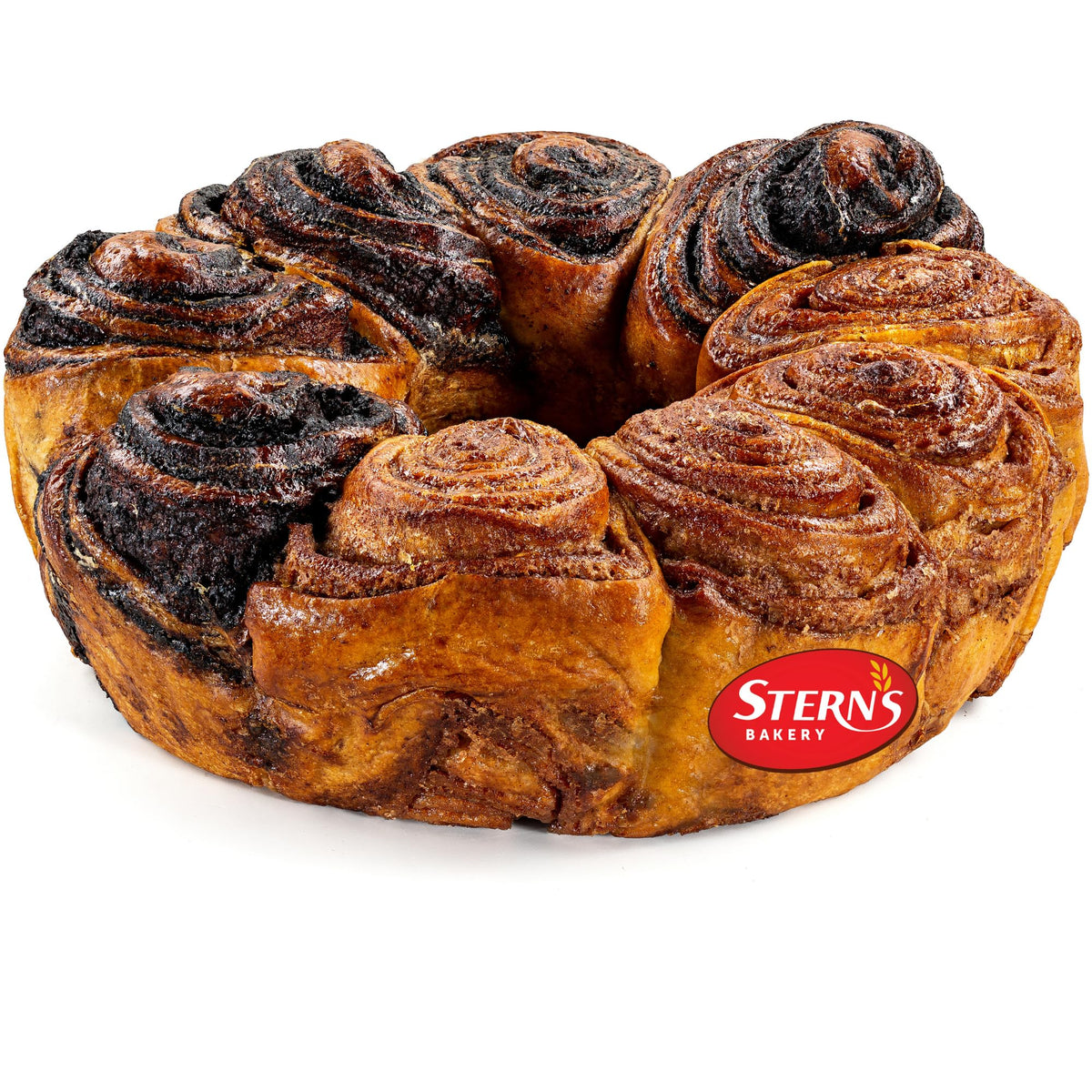 Stern’s Bakery artisan babka chocolate swirl, ideal for dessert indulgence