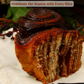 Gift-ready babka in a resealable container for Mishloach Manot