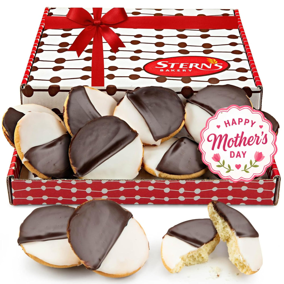 Stern's Bakery black and white cookies box front—ideal for gifting