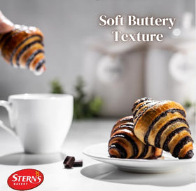 Sterns Bakery chocolate cakes on display, ideal for holiday celebrations.