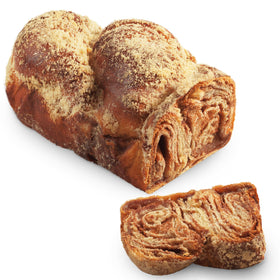 Stern's Bakery Cinnamon Babka Cake Slice ideal with coffee for a cozy breakfast