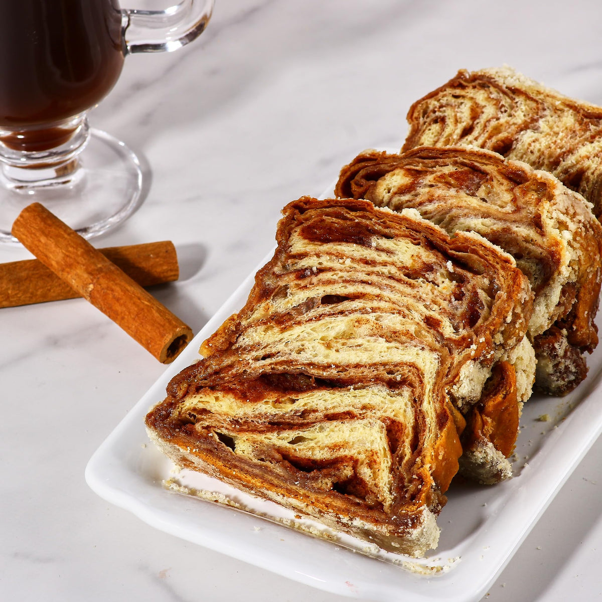 Stern's Bakery Cinnamon Babka Ingredients premium cinnamon filling and yeast dough
