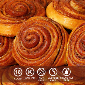 Stern's Bakery Cinnamon Buns on a plate, ready to share.