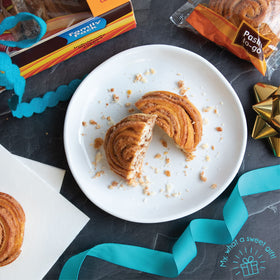 Stern's Bakery Cinnamon Buns party tray for gatherings.