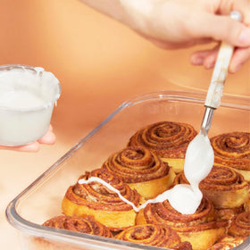 Stern’s Bakery cinnamon rolls, individually wrapped for fresh, on-the-go enjoyment.