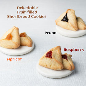 Stern's Bakery hamentaschen variety pack, assorted flavors for gifting.