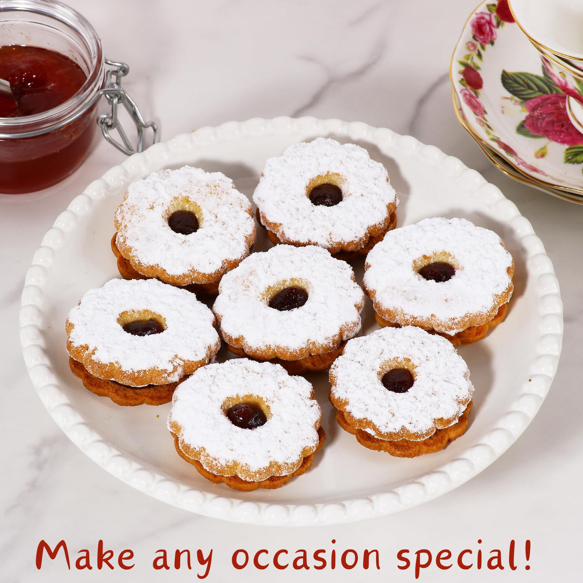 Stern's Bakery Linzer cookies – perfect dessert or gift for Christmas or birthdays.