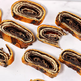 Kosher-certified OKCRC mark on Stern’s Bakery kokosh cake packaging.