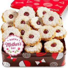 Stern's Bakery Linzer Cookies with raspberry jam – classic shortbread treats for gifting or holiday sharing.