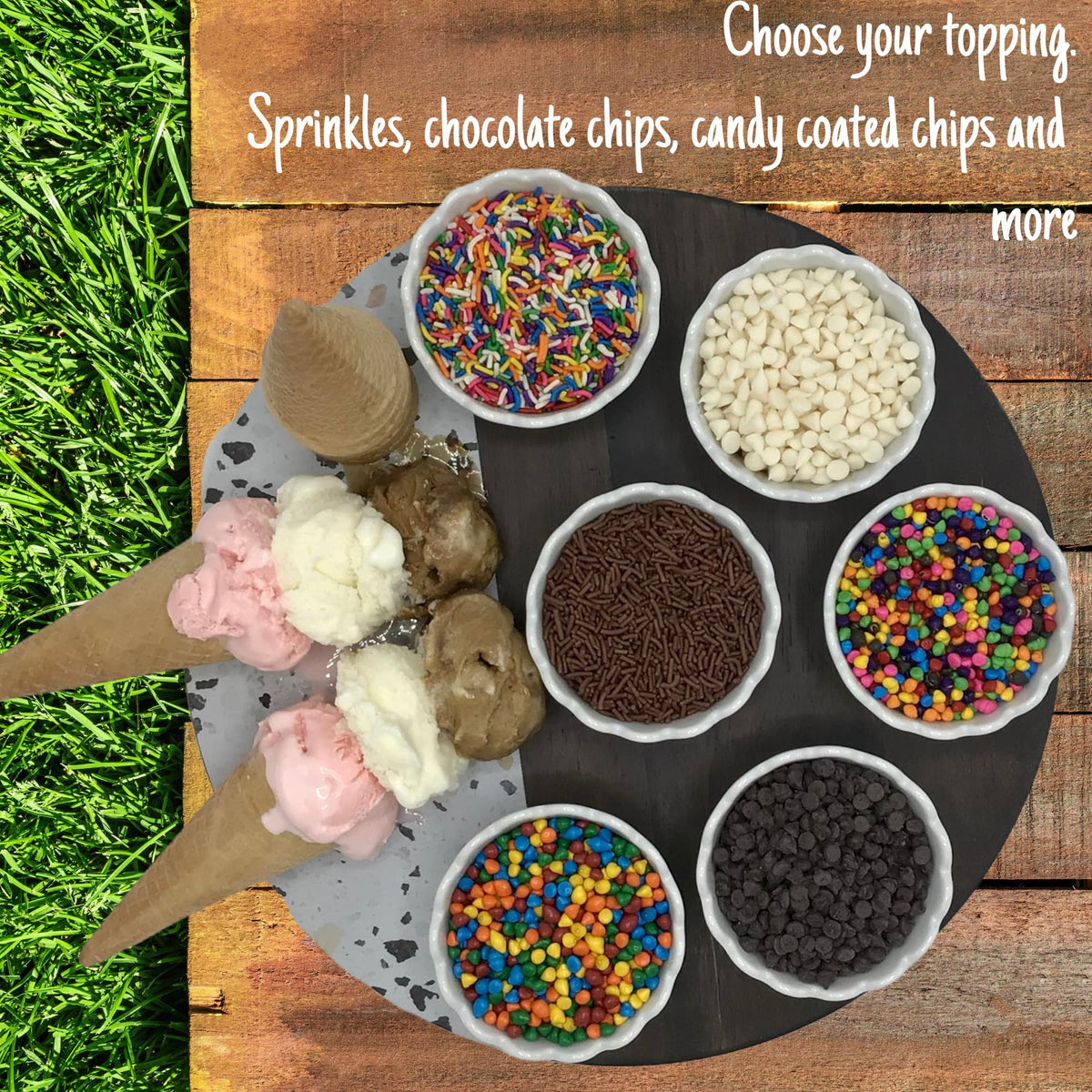 Sterns Bakery Rainbow Chips used on cake pops for playful party treats.
