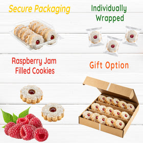 Individually wrapped Linzer cookies by Stern’s Bakery for freshness
