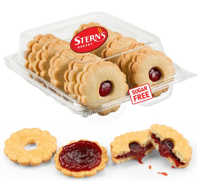 Stern's Bakery sugar-free strawberry linzer tarts ready for a guilt-free snack.