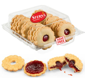 Stern's Bakery sugar-free strawberry linzer tarts ready for a guilt-free snack.