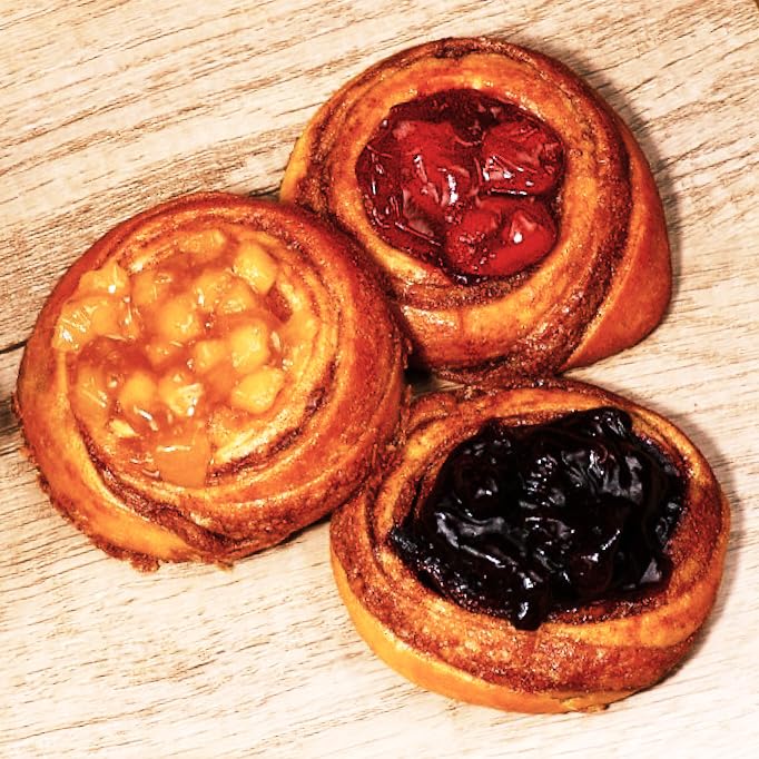 Dessert pairing: Stern's Bakery Danish with a scoop of ice cream.