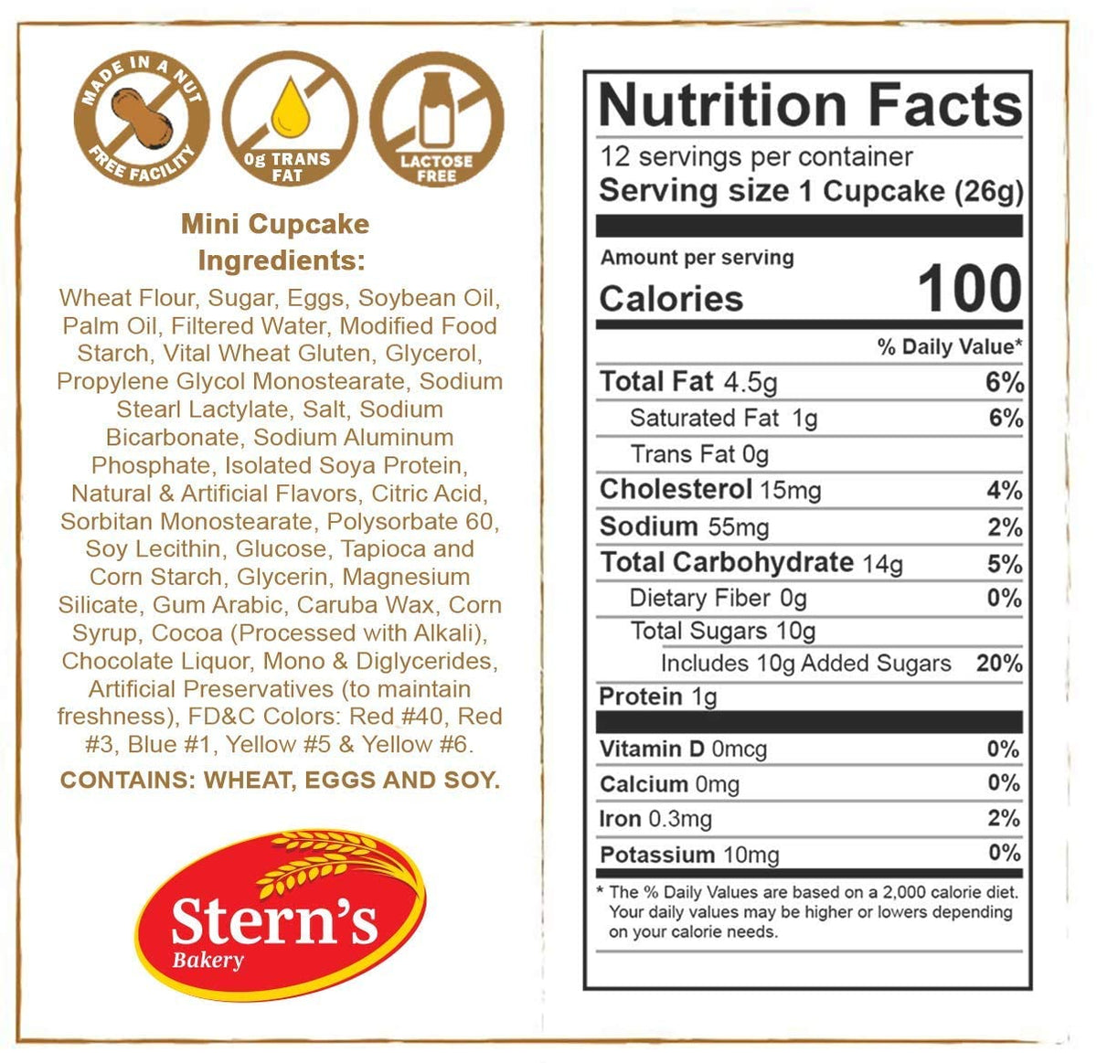 Sterns Bakery fresh vanilla aroma enhances any dessert table
