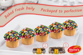 Sterns Bakery hand-dipped chocolate toppers add a rich dessert touch