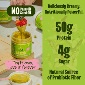 Stesh Pistachio Butter on toast, versatile breakfast spread