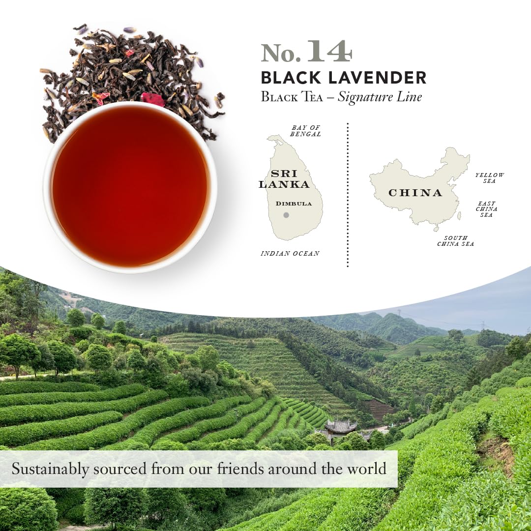 Brewing Steven Smith Teamaker Black Lavender No.14 to reveal rich amber color