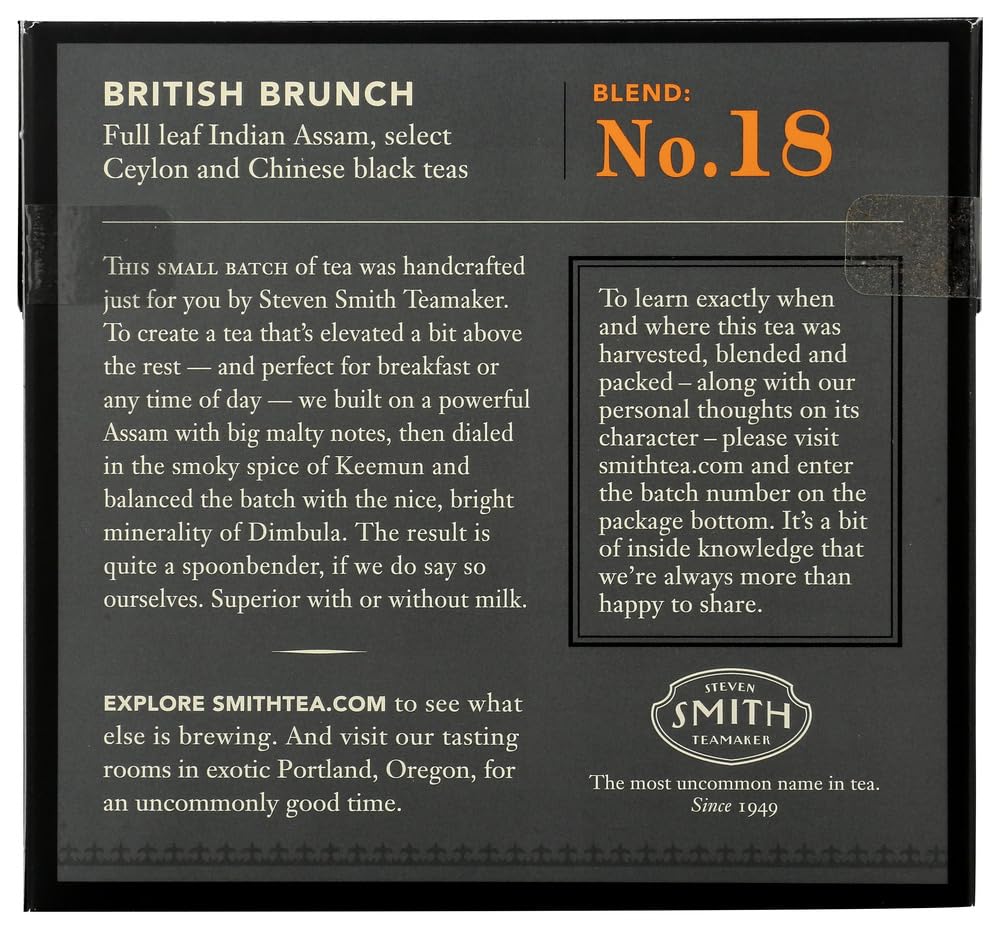 Steven Smith Teamaker Brahmin tea steeping in a cup highlights rich color and aroma.
