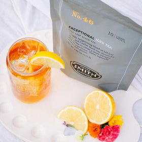 Steven Smith Teamaker No. 46 sustainable packaging with compostable sachets.