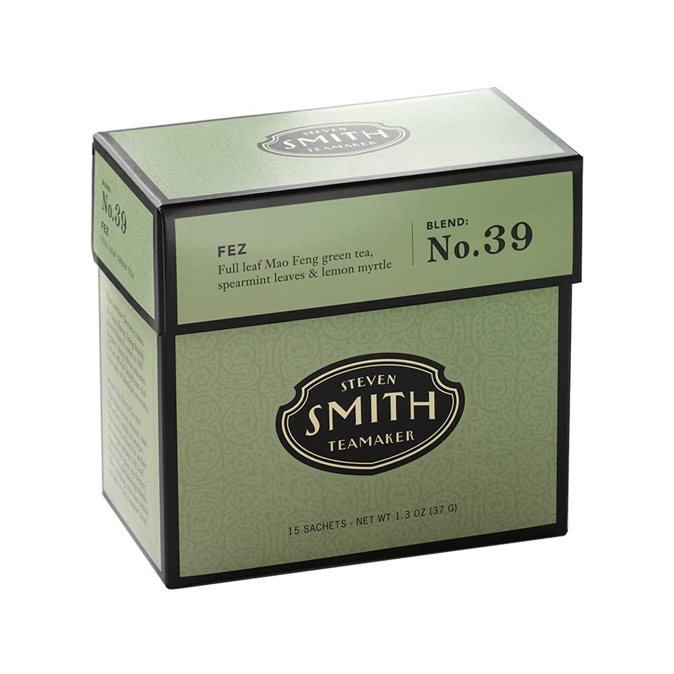 Steven Smith Teamaker Fez Blend No. 39 tea leaf close-up showing full-leaf quality