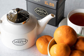 Three-pack display of Lord Bergamot Earl Grey for steady supply.