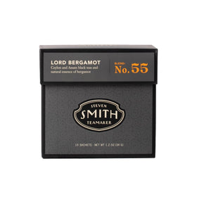Steven Smith Teamaker Lord Bergamot No. 55 tea bags ready for brewing, caffeinated and flavorful.