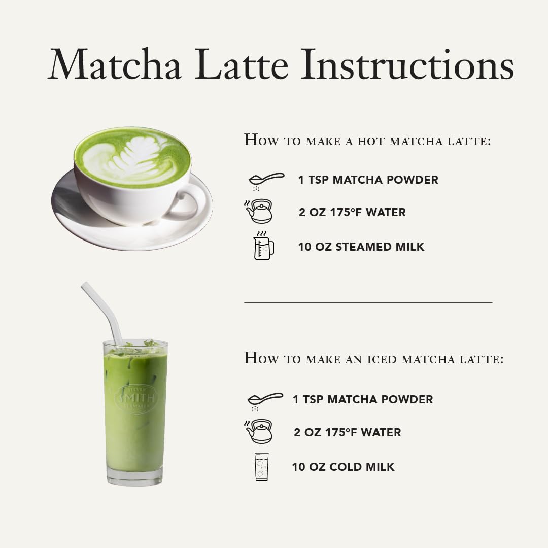 Bright green matcha brew—Steven Smith Teamaker delivers premium flavor.