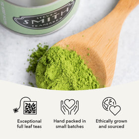 Steven Smith Teamaker Matcha No. 7 label close-up.
