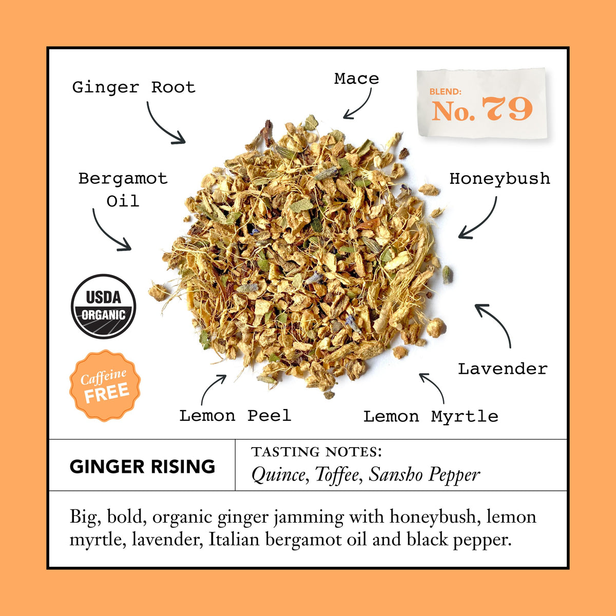 Steven Smith Teamaker Organic ginger tea aroma in a cup, ideal for relaxing evenings.