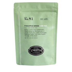 Steven Smith Teamaker Pineapple Green Iced Tea No. 81 front package, ideal for refreshing afternoons.