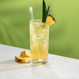 Steven Smith Teamaker Pineapple Green Iced Tea No. 81 glass jar with compostable sachets.