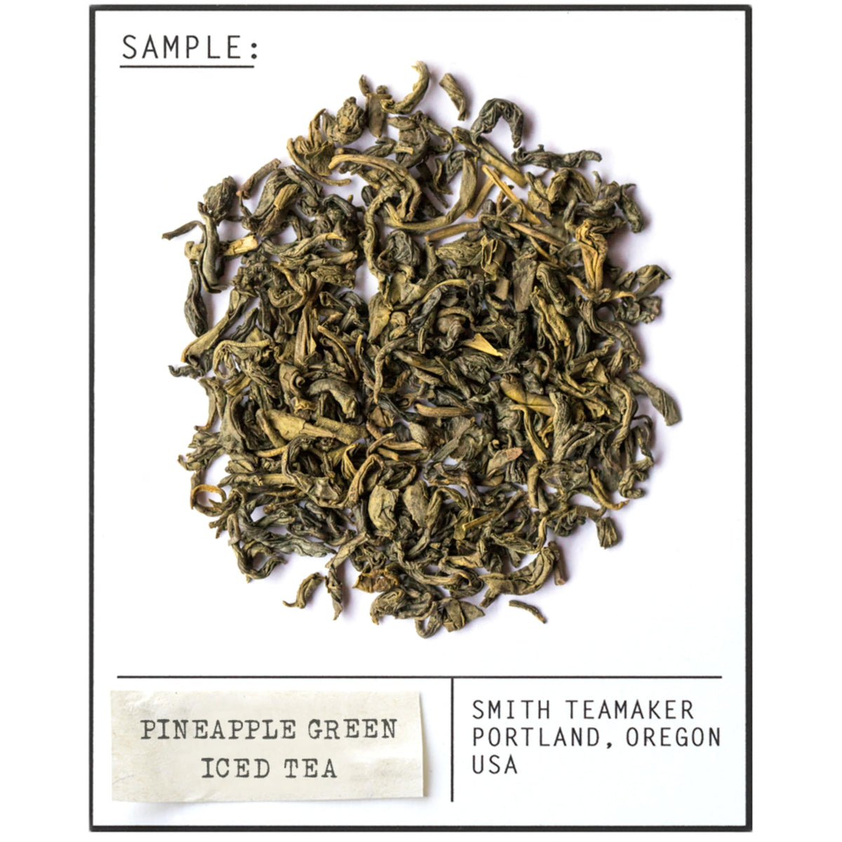 Steven Smith Teamaker Pineapple Green Iced Tea No. 81 tea bag sachets ready for quick, flavorful brew.