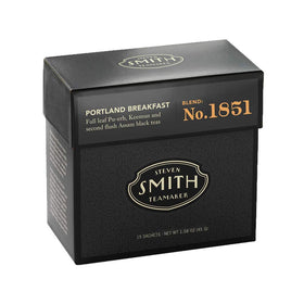 Steven Smith Teamaker Portland Breakfast full leaf blend, showcasing artisan quality and depth.