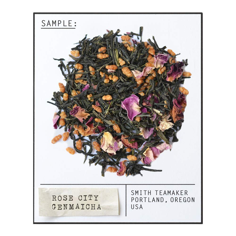 Steven Smith Teamaker Rose City Genmaicha sencha base with grassy brightness.